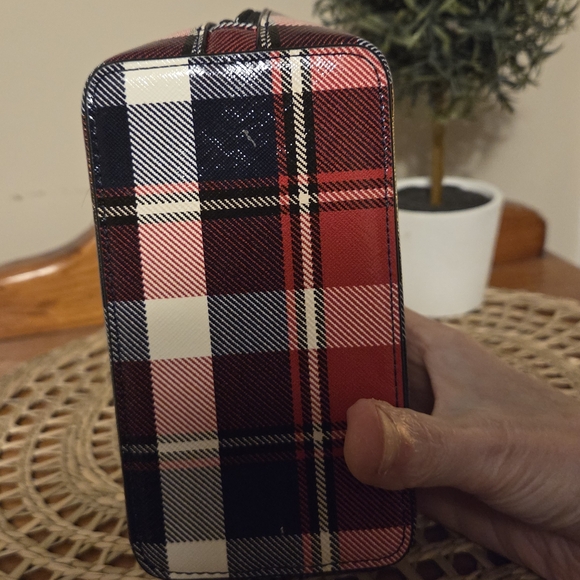 Kate Spade Black and Gray Cosmetic Bag with Silvery Lining - Picture 4 of 8